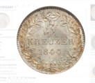 Ludwig I. (Bayern) (1825&ndash;1848) 3 Kreuzer (3 Krejcar)