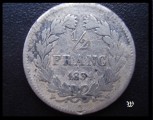 Louis Phillippe I (1830&ndash;1848) 1/2 Franc