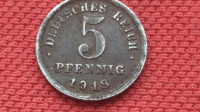 Wilhelm II. Pruský (1888&ndash;1918) 5 Pfennig