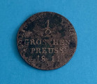 Friedrich Wilhelm III. Pruský (1797&ndash;1840) 1/2 Groschen