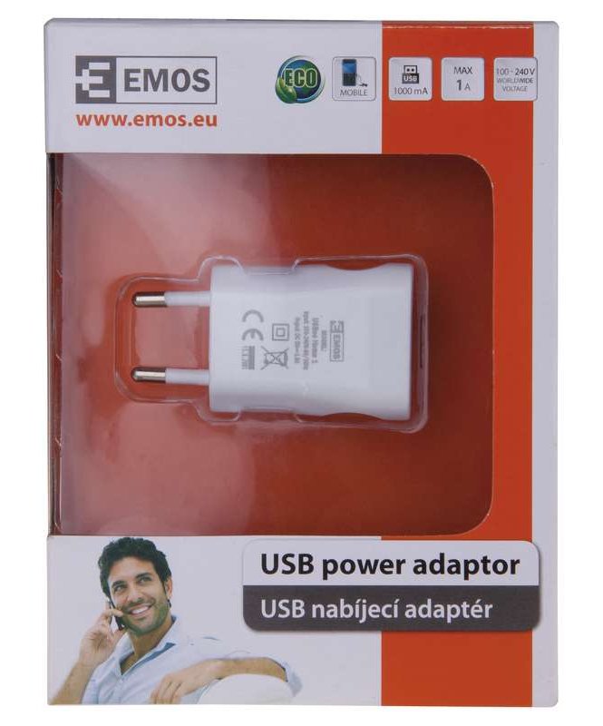 Univerzální USB adaptér do sítě 1A max.