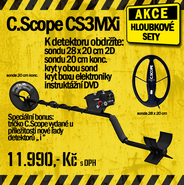 Detektor kovů C.Scope CS3MXi