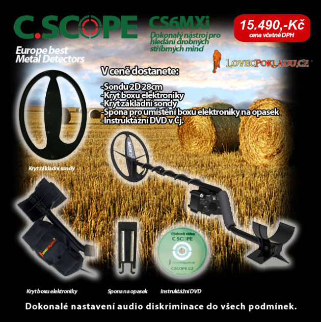 Detektor kovů C.Scope CS6MXi