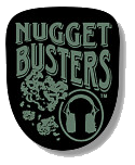 Logo sluchátek Nugget Busters