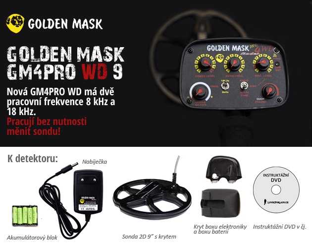 Detektor kovů Golden Mask GM4PRO WD