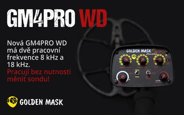 Nový detektor kovů Golden Mask GM4PRO WD - Dual Frequency