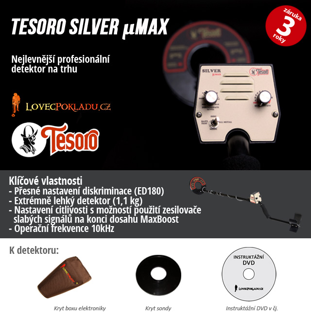Detektor kovů Tesoro Silver