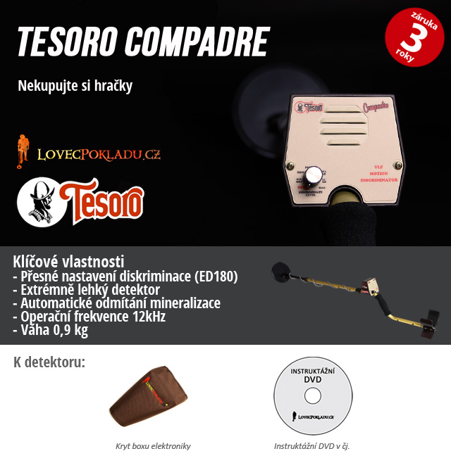 Detektor kovů Tesoro Compadre