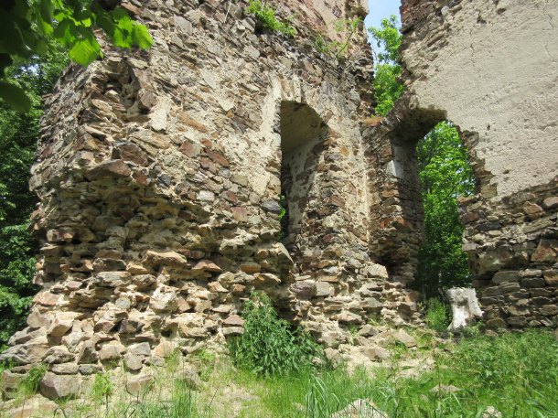 Zřícenina hradu Ronov nad Sázavou