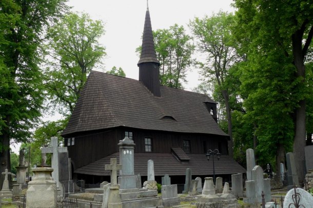 Dřevěný kostelík v Broumově